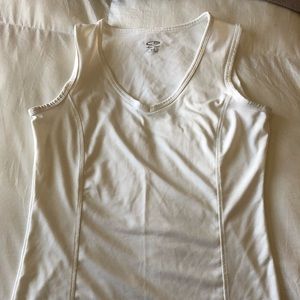 White yoga tank
